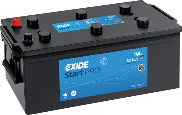 Exide EG1403 - EXIDE EG1403_аккумулятор! 140Ah 800A +слева StartPRO 513/189/223 B0\ autosila-amz.com