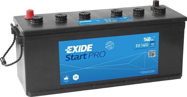 Exide EG1402 - Стартерная аккумуляторная батарея, АКБ autosila-amz.com