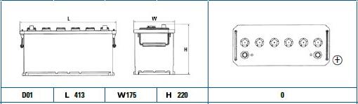 Exide EG1008 - Аккумулятор 12В 100Ач 680А 413x175x220 ETN 0 autosila-amz.com