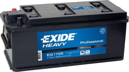Exide EG1705 - Стартерная аккумуляторная батарея, АКБ autosila-amz.com