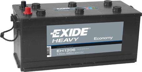 Exide EH1206 - Стартерная аккумуляторная батарея, АКБ autosila-amz.com