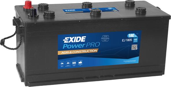 Exide EJ1805 - Стартерная аккумуляторная батарея, АКБ autosila-amz.com