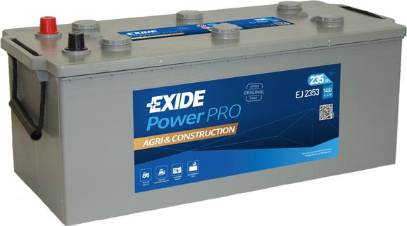 Exide EJ2353 - Стартерная аккумуляторная батарея, АКБ autosila-amz.com