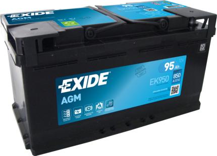 Exide EK950 - Стартерная аккумуляторная батарея, АКБ autosila-amz.com