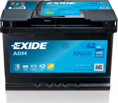 Exide EK620 - Стартерная аккумуляторная батарея, АКБ autosila-amz.com