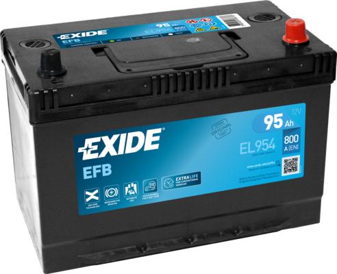 Exide EL954 - EFB Start&Stop аккумулятор 12V 95Ah 800A ETN 0(R+) B13 306x173x222 22,8kg autosila-amz.com
