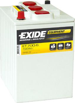 Exide ET700-6 - Стартерная аккумуляторная батарея, АКБ autosila-amz.com