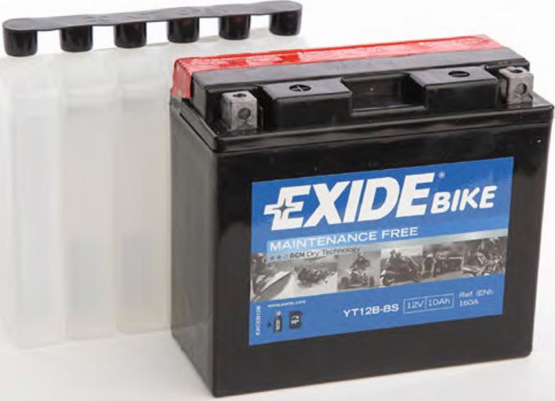 Exide YT12B-BS - Стартерная аккумуляторная батарея, АКБ autosila-amz.com