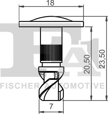FA1 11-40088.10 - Штифт комплект 10шт поворотный (черный) AUDI \ SEAT \ SKODA \ VW autosila-amz.com