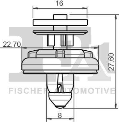 FA1 11-40023.10 - Зажим, клипса, молдинг autosila-amz.com