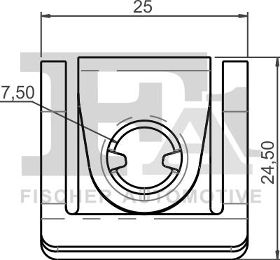 FA1 11-40110.5 - Зажим, клипса, молдинг autosila-amz.com