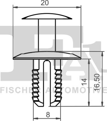 FA1 11-20012.25 - Зажим, клипса, молдинг autosila-amz.com