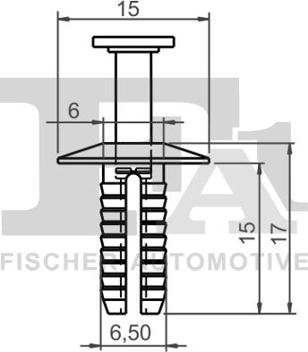 FA1 11-20021.5 - Зажим, клипса, молдинг autosila-amz.com