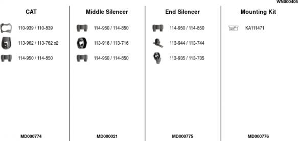 FA1 WN000405 - Система выпуска ОГ autosila-amz.com