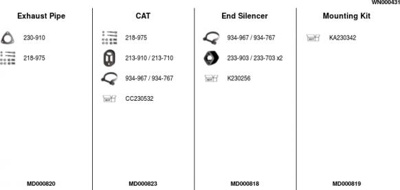 FA1 WN000431 - Система выпуска ОГ autosila-amz.com