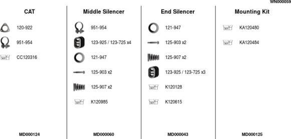 FA1 WN000059 - Система выпуска ОГ autosila-amz.com