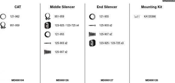 FA1 WN000060 - Система выпуска ОГ autosila-amz.com