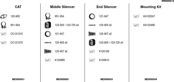 FA1 WN000014 - Система выпуска ОГ autosila-amz.com