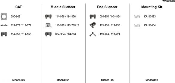 FA1 WN000080 - Система выпуска ОГ autosila-amz.com