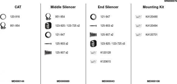 FA1 WN000076 - Система выпуска ОГ autosila-amz.com