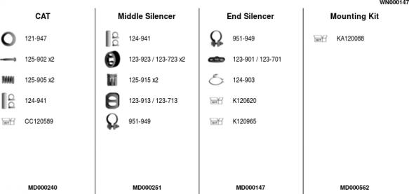 FA1 WN000147 - Система выпуска ОГ autosila-amz.com