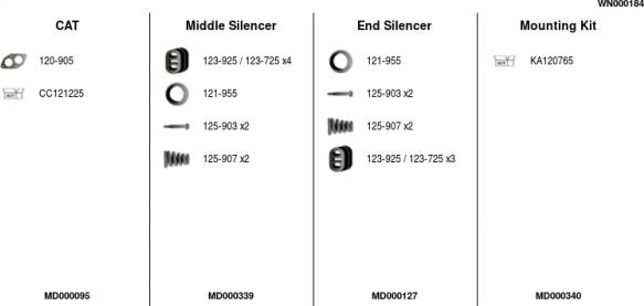 FA1 WN000184 - Система выпуска ОГ autosila-amz.com