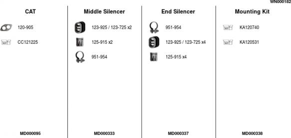 FA1 WN000182 - Система выпуска ОГ autosila-amz.com