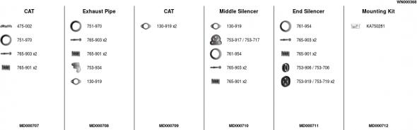 FA1 WN000368 - Система выпуска ОГ autosila-amz.com