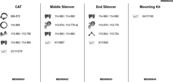 FA1 WN000335 - Система выпуска ОГ autosila-amz.com