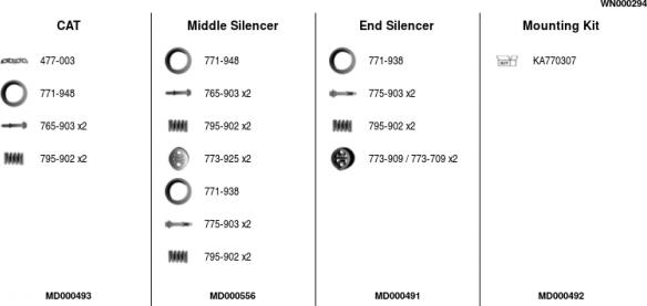 FA1 WN000294 - Система выпуска ОГ autosila-amz.com