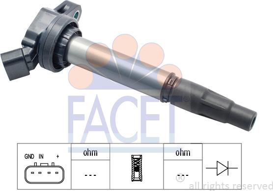 FACET 9.6436 - Катушка зажигания autosila-amz.com