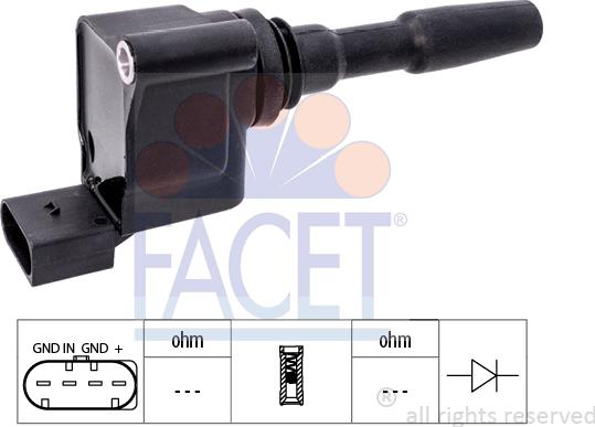 FACET 9.6535 - Катушка зажигания autosila-amz.com