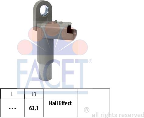 FACET 9.0463 - Датчик, положение распределительного вала autosila-amz.com