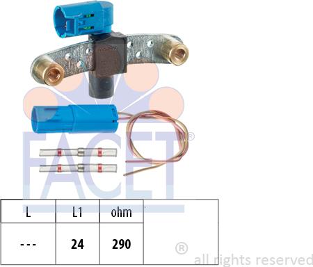 FACET 9.0597K - Датчик импульсов, коленвал autosila-amz.com