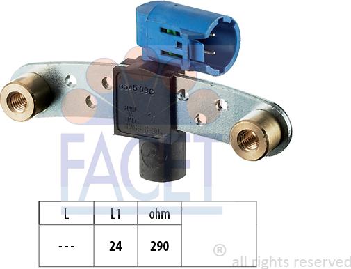 FACET 9.0545 - Датчик импульсов, коленвал autosila-amz.com