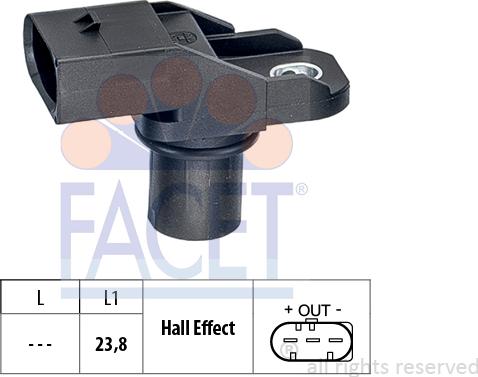 FACET 9.0518 - Датчик, положение распределительного вала autosila-amz.com