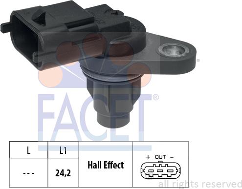 FACET 9.0830 - Датчик, положение распределительного вала autosila-amz.com