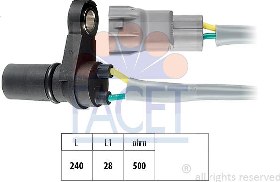 FACET 9.0375 - Датчик частоты вращения, автоматическая коробка передач autosila-amz.com