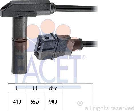 FACET 9.0212 - Датчик импульсов, коленвал autosila-amz.com