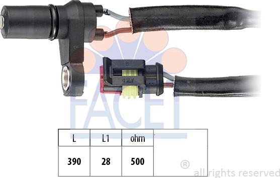 FACET 9.0231 - Датчик частоты вращения, автоматическая коробка передач autosila-amz.com