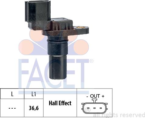 FACET 9.0710 - 9.0710 FACET 1.953.710 ДАТЧИК СКОРОСТИ АКПП NISSAN/RENAULT/MITSUBISHI 07- autosila-amz.com