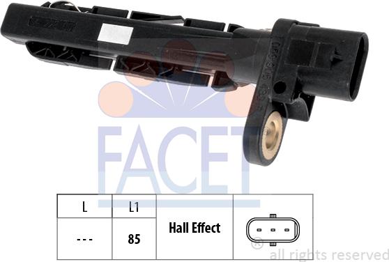 FACET 9.0783 - Датчик импульсов !Made in Italy - OE Equivalent \AUDI, BENTLEY, PORSCHE, VW A4 Allroad B8 3.0 TDI qu autosila-amz.com