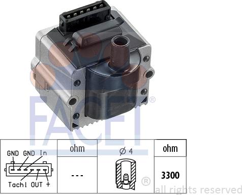 FACET 9.8116 - Катушка зажигания autosila-amz.com