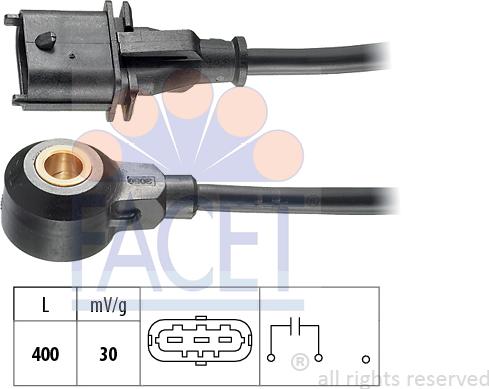 FACET 9.3066 - Датчик детонации autosila-amz.com