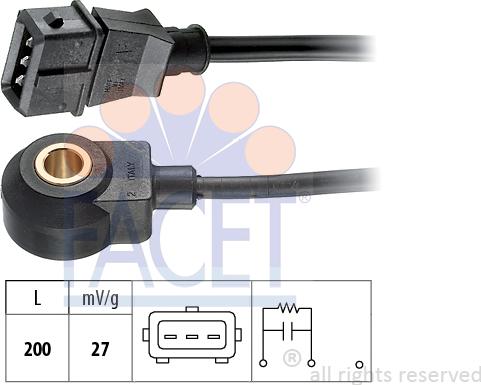 FACET 9.3061 - Датчик детонации autosila-amz.com