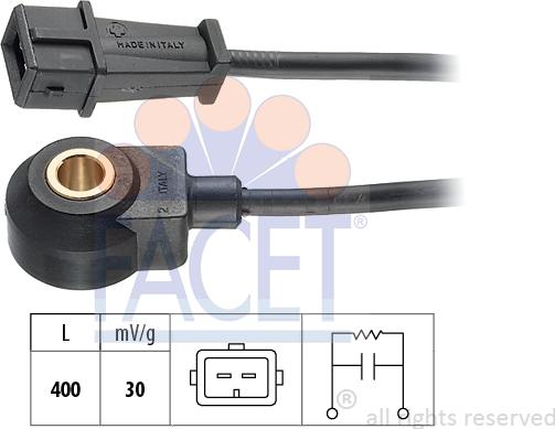 FACET 9.3062 - Датчик детонации autosila-amz.com