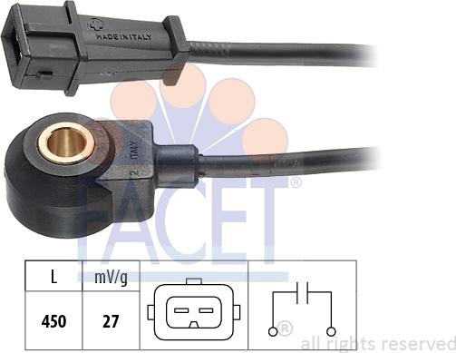 FACET 9.3075 - Датчик детонации autosila-amz.com