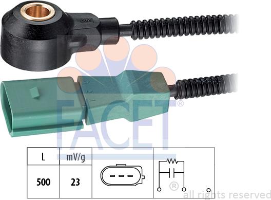 FACET 9.3163 - Датчик детонации autosila-amz.com