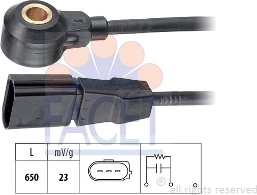 FACET 9.3162 - Датчик детонации autosila-amz.com