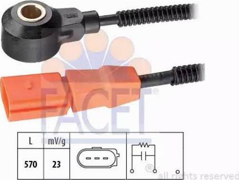 FACET 9.3186 - Датчик детонации autosila-amz.com